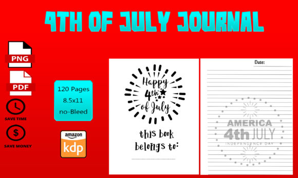 4th of July Independence Day Notebook Jo Design Assets