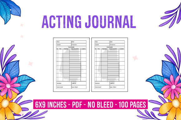 Acting Journal KDP Interior: A Ready-to-Use Solution for Niche Publishing