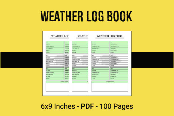 Evaluating Weather Log Book Interiors for KDP Publishing