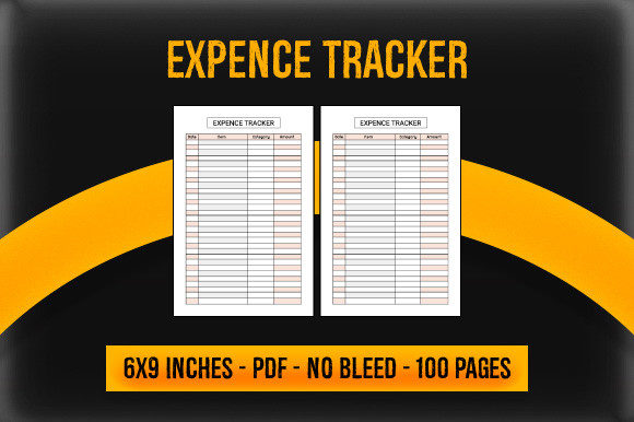 Expense Tracker: Ready-to-Use PDF Interiors for KDP and POD Businesses