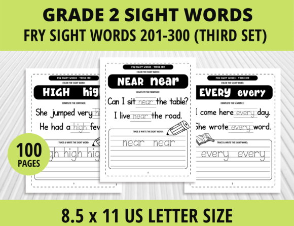 Grade 2 Sight Words KDP 100 Worksheets: A Strategic Resource for Low-Content Publishers and Educators