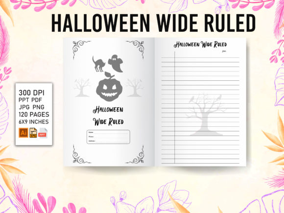 Halloween Wide Ruled - KDP Interior: A Seasonal Asset for Low-Content Publishers