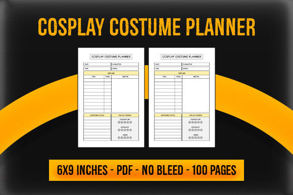 KDP Interior - Cosplay Costume Planner: A Practical Resource for Niche Publishing