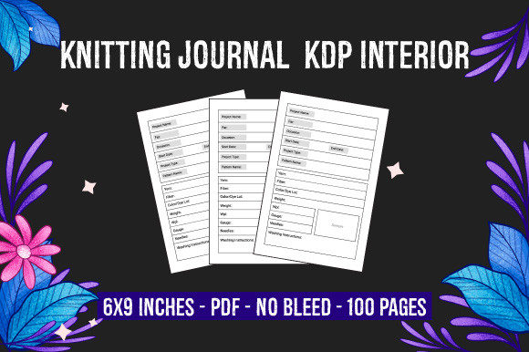 KDP Interior - Knitting Journal Design Assets