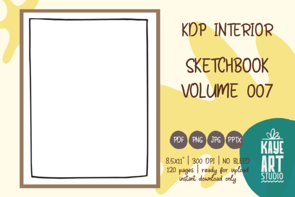 KDP Interior Sketchbook Vol. 07: Streamlining Low-Content Publishing with Tested, No-Bleed Templates