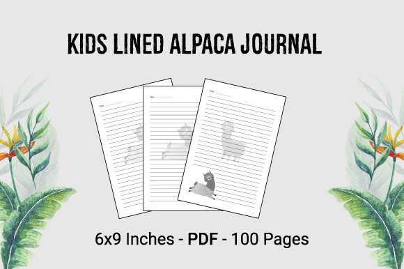 Kids Lined Alpaca Journal: Streamlining KDP Interior Production