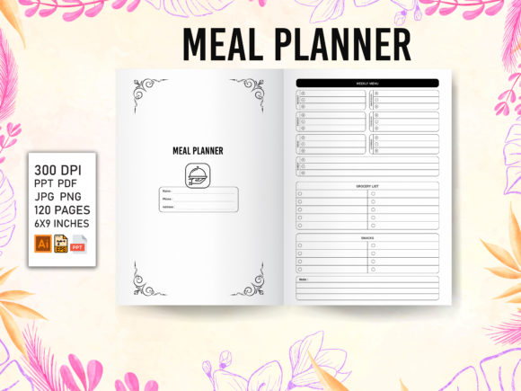 Meal Planner KDP Interior: Formats & Usage Guide