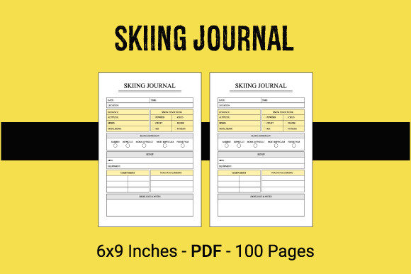 Skiing Journal: Leveraging Niche Interiors for Print on Demand Success