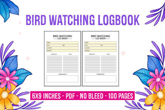 Streamlining KDP Production with a Professional Bird Watching Logbook Interior