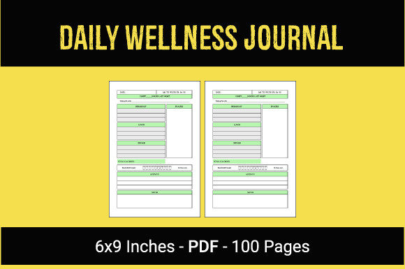Streamlining Your KDP Business with Ready-to-Use Daily Wellness Journal Interiors